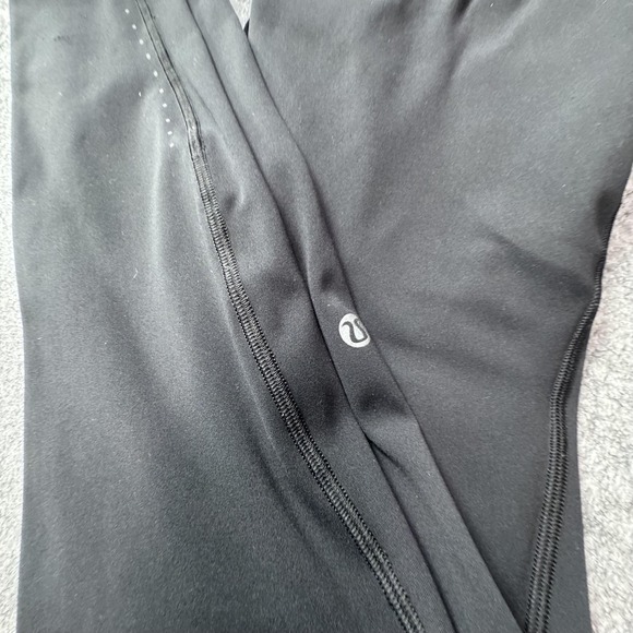 Lululemon Leggings Womens 4 Black Ankle High Rise Pockets Running Yoga Gym - Picture 2 of 10
